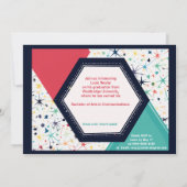 Invitation 🎓Explosion de confettis sur une seule photo (Dos)