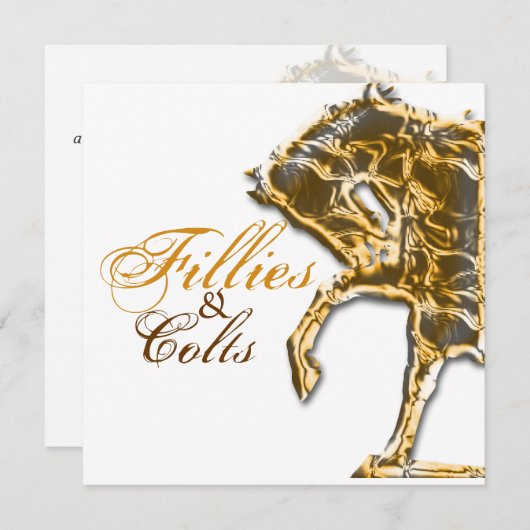 Invitation Exposition de courses hippiques (Devant / Derrière)