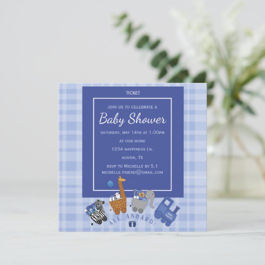 Invitation Express bébé (Debout devant)