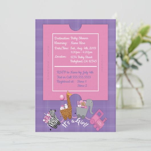 Invitation Express bébé (Debout devant)