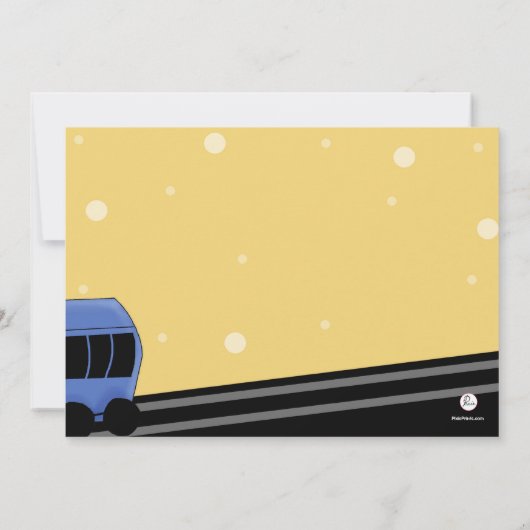 Invitation Express de Choo Choo - fête d'anniversaire de (Dos)