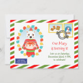 Invitation Express du Pôle Nord Livraison de gâteaux fête d'a (Devant)