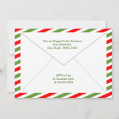 Invitation Express du Pôle Nord Livraison de gâteaux fête d'a (Dos)