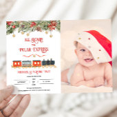 Invitation Express polaire Magie Photo Anniversaire Invitatio