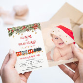 Invitation Express polaire Magie Photo Anniversaire Invitatio