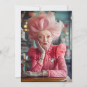 Invitation Expression d'amour Kiss of Timeless Grace en rose (Devant)