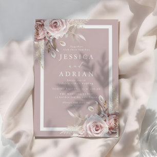 Invitation Exquis Mariage Roses Roses Roses Roses Roses Roses