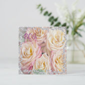 Invitation Exquis Roses & Diamants 80e anniversaire (Debout devant)