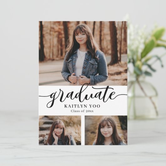 Invitation Exquise Goût Editable Color Graduati Invitati (Debout devant)