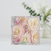 Invitation Exquises Roses & Diamants 95e Anniversaire (Debout devant)
