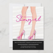 Invitation Exquisite Chic Showgirl Fun Bachelorette Weekend (Devant)