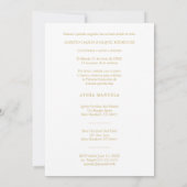 Invitation Exquisite Gold Floral Botanical Frame Communion (Dos)