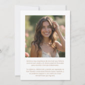 Invitation Exquisite Graduate Cap in Beige Tones Graduation (Dos)