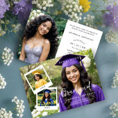 Invitation Exquisite Spanish Script Collage 4 Photos Timeline