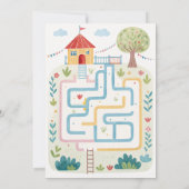 Invitation Extérieur de jeux pour enfants (Dos)