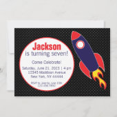 Invitation Extérieur, Rocket, Anniversaire Du Vaisseau (Devant)