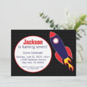 Invitation Extérieur, Rocket, Anniversaire Du Vaisseau (Debout devant)