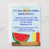 Invitation extérieure de barbecue (Devant)