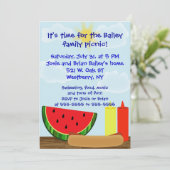 Invitation extérieure de barbecue - bilatérale (Debout devant)