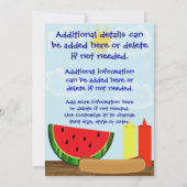 Invitation extérieure de barbecue - bilatérale (Dos)