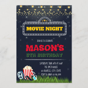 Invitation extérieure de fête d'anniversaire de