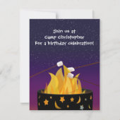 Invitation extérieure de partie de camping (Devant)