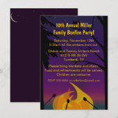 Invitation extérieure de partie de feu (Devant / Derrière)