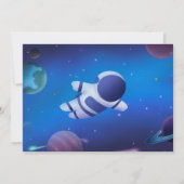 Invitation Extrait de cette fête spatiale mondiale avec photo (Dos)