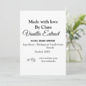 Invitation Extrait de vanille fait maison ajouter les ingrédi (Debout devant)