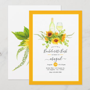 Invitation Extravaganza de l'enterrement de vie de jeune fill