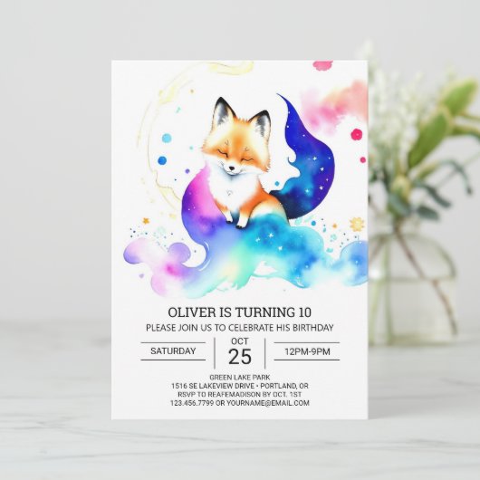 Invitation Extravaganza Fennec Fox (Debout devant)