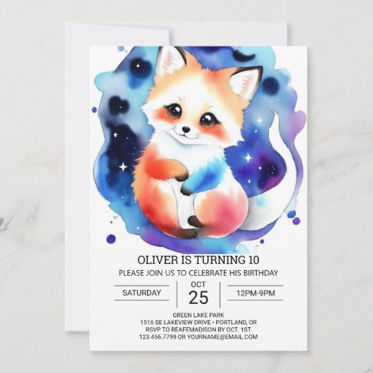 Invitation Extravaganza Fennec Fox (Devant)