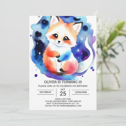 Invitation Extravaganza Fennec Fox (Debout devant)