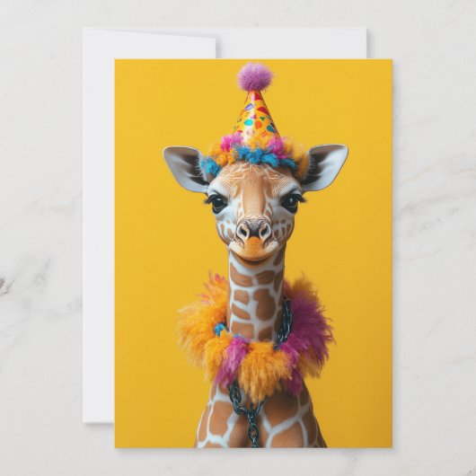 Invitation Extravaganza Giraffe (Devant)