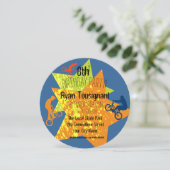 Invitation Extreme Biking Birthday Circle (Debout devant)