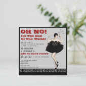 Invitation Extrémité de l'invitation de partie du monde (Debout devant)