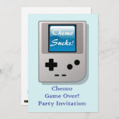 Invitation Extrémité d'invitation de partie de chimio pour le (Devant / Derrière)