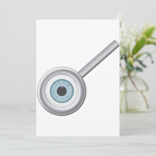 Invitation Eyeball Magnification Verre amusant Inspection des