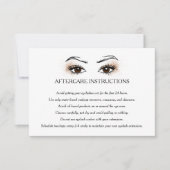 Invitation Eyelash extension Brow Bar Instructions pour la pr (Devant)