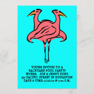 INVITATION ~ EZ D'INVITATION DE PARTIE DE ~POOL DE FLAMANTS