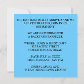 INVITATION ~ EZ D'INVITATION DE PARTIE DE RETRAITE À (Dos)