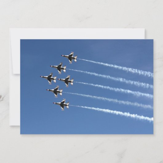 Invitation F-16 Formation de Delta Thunderbirds (Devant)