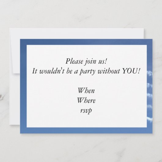 Invitation F-16 Formation de Delta Thunderbirds (Dos)