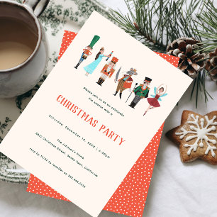 Invitation Fa La La Christmas Nutcracker Ballet Dancer