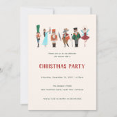 Invitation Fa La La Fête de Noël Casse-Noisette Danseur de Ba (Devant)