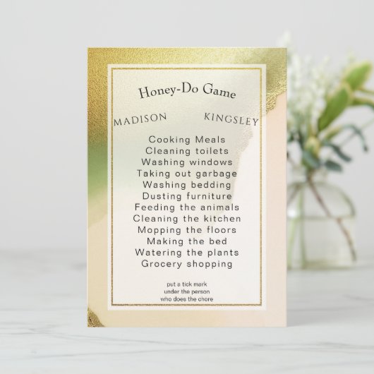 Invitation Fab Chartreuse 🤵 audacieux et élégant Mariage bud (Debout devant)