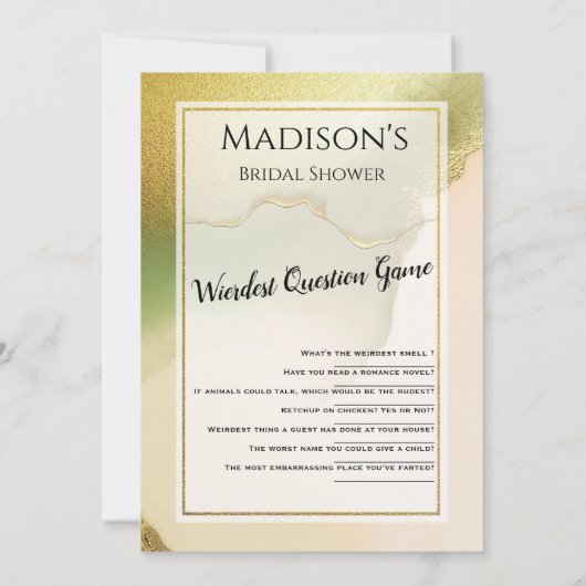 Invitation Fab Chartreuse 🤵 audacieux et élégant Mariage bud (Dos)