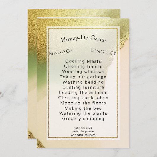 Invitation Fab Chartreuse 🤵 audacieux et élégant Mariage bud (Devant / Derrière)