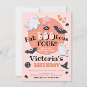 Invitation FabBOOlous Little Boo Halloween fête d'anniversair (Devant)