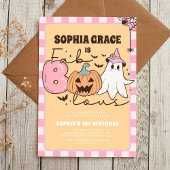 Invitation Fabole mignon fantôme Super Halloween Anniversaire
